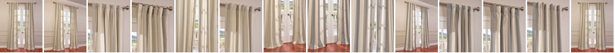 Exclusive Fabrics & Furnishings Del Mar Linen Blend Stripe 50" x 120" Curtain Panel